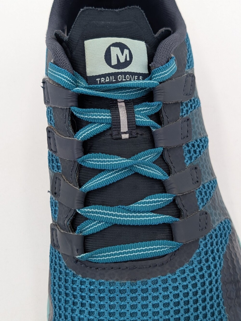 Merrell Sz 7.5 Trail Glove 5 Dark Teal Zero Drop Barefoot Trail Running Shoes - Picture 7 of 17